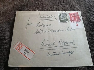 1935-ZERBST,GERMANY TO AURICH-REGISTER-ZERBST-317-COVER - Picture 1 of 4