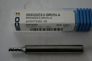 Fresa terminale Seco - diametro 2,5 mm 553025Z3.0-SIRON-A - Foto 1 di 5