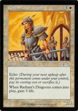 4 Radiant's Dragoons 4x x4 - LP - Urza's Legacy - SPARROW MAGIC - mtg -