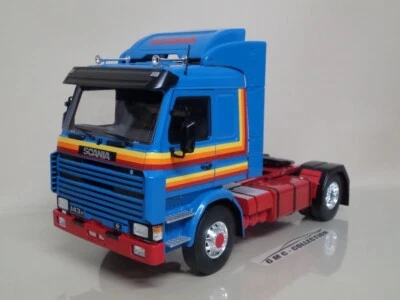 SCANiA 143M 470 TOP LiNE 1987 BLU BLUE CAMiON TRATTORE STRADALE TRUCK MCG 1/18 - Immagine 1 di 4