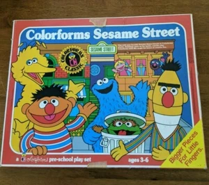 Vintage 1986 Children’s Television Workshop Colorforms Sesame Street Playset - Picture 1 of 3