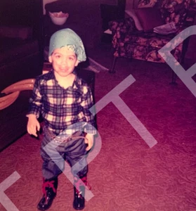 COSTUME CHONG CON BAFFI Halloween foto vintage anni 70 - Foto 1 di 3