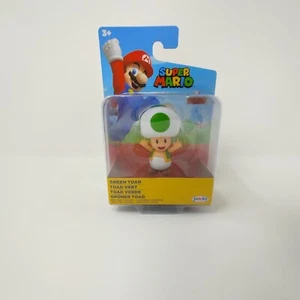 2021 Jakks Pacific Super Mario Collectible Figure Green Toad - New - Picture 1 of 5