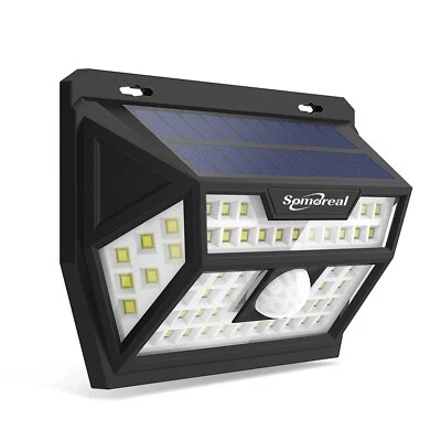 Somoreal Solar PIR Motion Sensor Waterproof 62 LED Garden Wall Lamp Light - Image 1 of 4