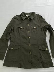 Bionco Nygord Damen Jacke Militärgrün Knopfleiste 4 Taschen Größe 14 De Seg Mano - Bild 1 von 9