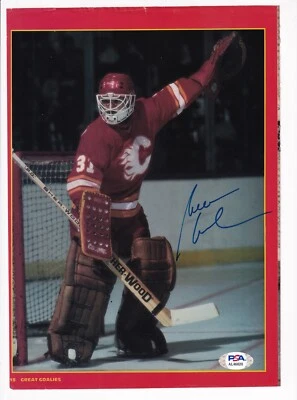 Reggie Lemelin Autographed 8x11 Magazine Photo Calgary Flames PSA/DNA - Image 1 of 3