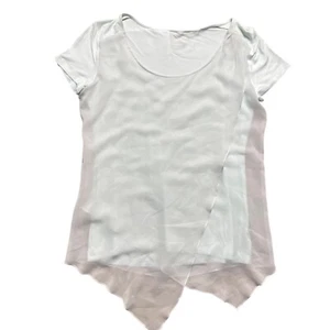 Soft Surroundings Bluse Damen M mintgrün asymmetrischer Saum Oberteil Fee - Bild 1 von 8