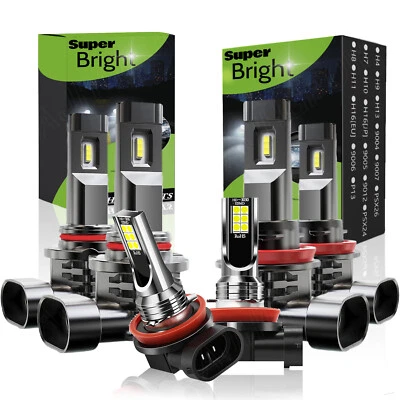 For Toyota 4Runner 2010-2020 LED Headlight Hi/Low & Fog Light Bulbs Combo Kit - Изображение 1 из 4