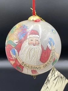 Midwest of Cannon Falls Reverse Painted Christmas Ornament Santa Claus - Picture 1 of 6