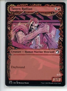 TAVERN RUFFIAN (SHOWCASE) Midnight Hunt #296 MID(NM+)(MTG) - Picture 1 of 2