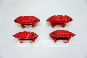 Tesla Model S (2012-2017) OEM Red Brembo Brake Caliper Front & Rear Set - Picture 1 of 11