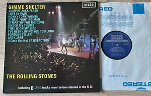 THE ROLLING STONES GIMME SHELTER LP DECCA (1971) 1ST ISSUE VG ENGLAND - Picture 1 of 5