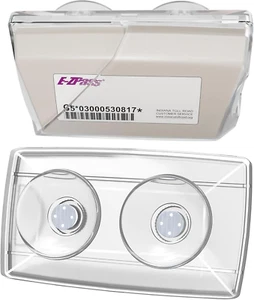 EZ Pass Ipass Tag Halter Transponder Halter Maut Pass klar Windschutzscheibenhalterung NE - Bild 1 von 12
