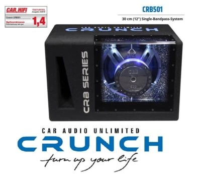 Crunch CRB501 30 cm (12") Single Bandpass System Subwoofer 1000 Watt Power - Bild 1 von 4