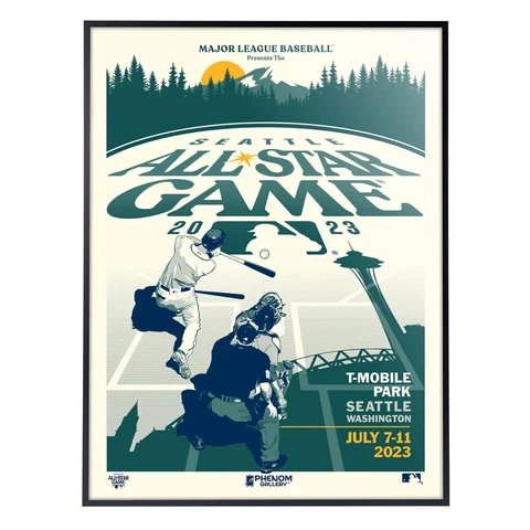 Phenom Gallery 2023 MLB All Star Game 18" x 24" Deluxe Framed Serigraph Cover