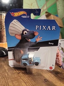 DISNEY PIXAR MOVIE RATATOULLE REMY HOT WHEELS COLLECTOR CHARACTER CARS - Picture 1 of 5