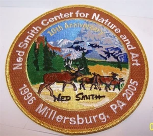 NED SMITH CENTER 6" 1996- 2005 ELK HERD PATCH 10TH ANNIVERSARY - Photo 1/1