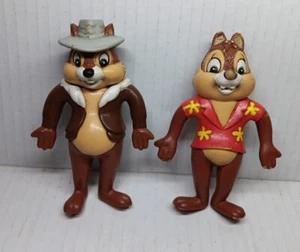 Justoys Bend-Ems Chip N Dale Rescue Rangers Figures 1990 Set of 2 Vintage Rare - Picture 1 of 14