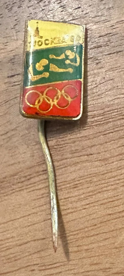 Bulgaria Wrestling Moscow 1980 NOC National Olympic Committee Pin - Image 1 of 1
