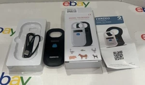 Insenvo Animal Tag Reader RFID EMI FDX-B ISO 1784/85 Microchip OLED USB Black - Picture 1 of 6