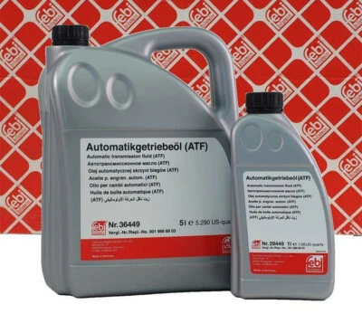 6 LiTer FEBI ATF Automatic Transmission Oil For Mercedes (WITH RED-FLUID) 236.14 - Image 1 of 4