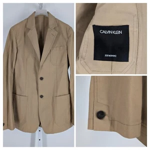 Calvin Klein 205w39nyc Duck Canvas Sample Blazer Tuxedo Jacket 36" Italy 46 - Picture 1 of 8