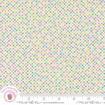 Moda ON THE BRIGHT SIDE 22466  11  Multi Pastel Dots ME & MY SISTER Quilt Fabric - Image 1 of 4
