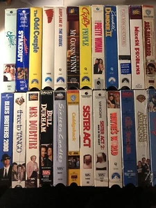 Lot of 24 VHS Classic Comedy Movies Caddyshack Splash 16 Candles Airplane! &More - Picture 1 of 5