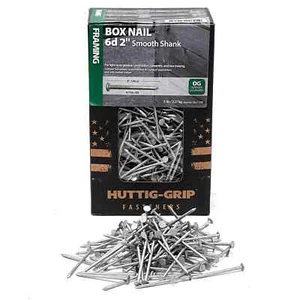 Huttig Grip 6d Rahmenkasten Nagel 2 Zoll Outdoor verzinkt HGN6OGBX5 5 Pfund 1035 Nägel - Bild 1 von 6