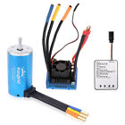 KingVal 3670 Brushless Motor with 80A ESC and Program Card for 1/8 1/10 RC Car