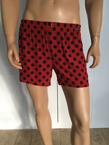 DOLCE & GABBANA Red/Black Polka Dots Pajama Shorts Sleepwear Size IT 3 / USA XS