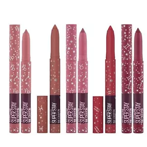 Maybelline Lipstick Superstay Matte Ink Crayon New Choose Your Shade - Picture 1 of 27