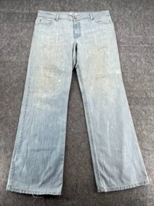 Vintage Armani Exchange Mens Boot Cut Jeans J110 Button Fly 38x34 USA Made - Picture 1 of 13