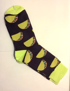 Unbranded Unisex Taco Socks Novelty Crew Cut Socks-NWOT - Picture 1 of 5