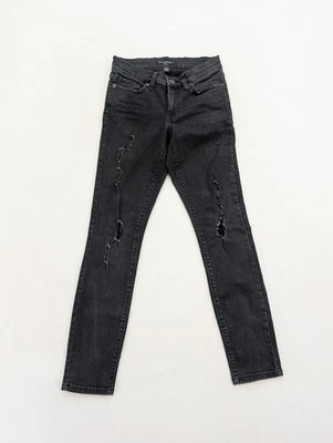 Banana Republic Women's Jeans Size 24 / 00 Skinny Gray Black Distressed Stretch - Image 1 of 4