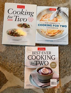 AMERICA'S TEST KITCHEN Cooking For Two Lot of 3 2009 Best-Ever & Complete Book - Picture 1 of 21