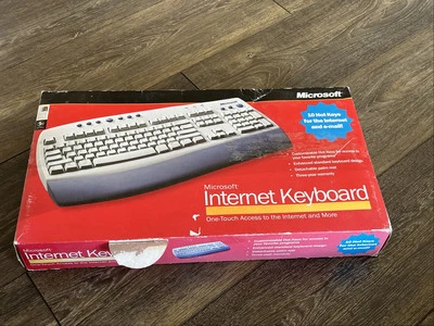 Microsoft Wired Keyboard Detachable Palm Rest Hot Key RT9410 X04-80803 OPEN BOX - Image 1 of 4