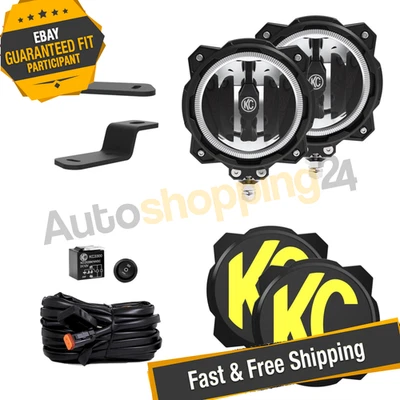 KC HiLiTES 97160 Gravity Pro6 6" 2x20W Round Wide Beam LED Light Kit - Image 1 of 4