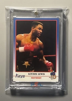 LENNOX LEWIS 🏆 ВСЕ ВРЕМЯ БОКС ОТЛИЧНО!!! 1991 ✨ДЕБЮТАНТ✨ КАРТА!!! - Изображение 1 из 2