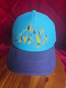 Mütze Kappe Keen blau verstellbar Druckknopflasche Outdoor Wandern Bergszene - Bild 1 von 7