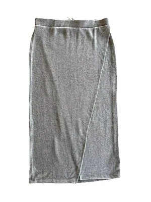 Bordeaux Sweater Midi Skirt Women’s Size XL Light Gray NWT NEW Anthropologie - Image 1 of 4