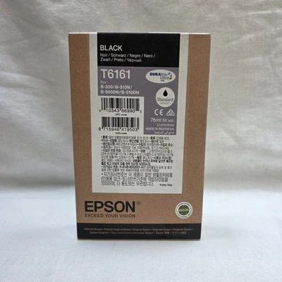 Epson T6161 Black Genuine, Ink Cartridge DuraBrite Ultra 11/2018 - Image 1 of 4
