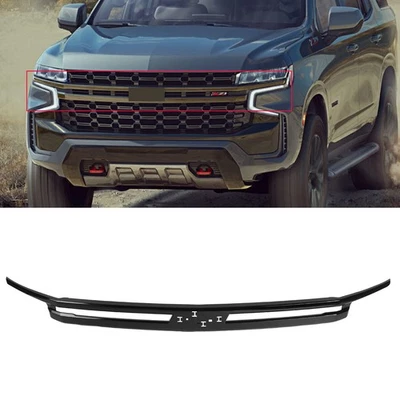 Front Grille Molding Trim Fit For 2021-2024 Chevrolet Tahoe/Suburban Gloss  - Image 1 of 4