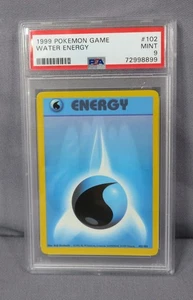 WATER ENGERY Pokemon 1999 102/102 Base Set Tarjeta PSA Calificado 9 Como Nuevo - Imagen 1 de 3