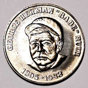 Babe Ruth 1895-1948 American Sports Greats One Troy Oz. .999 Fine Silver Round - Picture 1 of 2