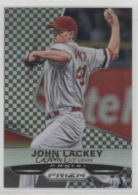 2015 Panini Prizm Black & White Checker Prizm /149 John Lackey #87 - Image 1 of 2