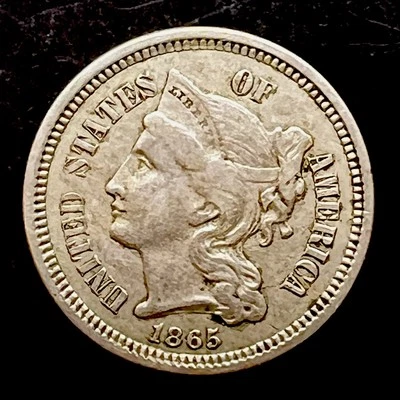 1865 3CN Three Cent Nickel XF - 25256 - Image 1 of 2
