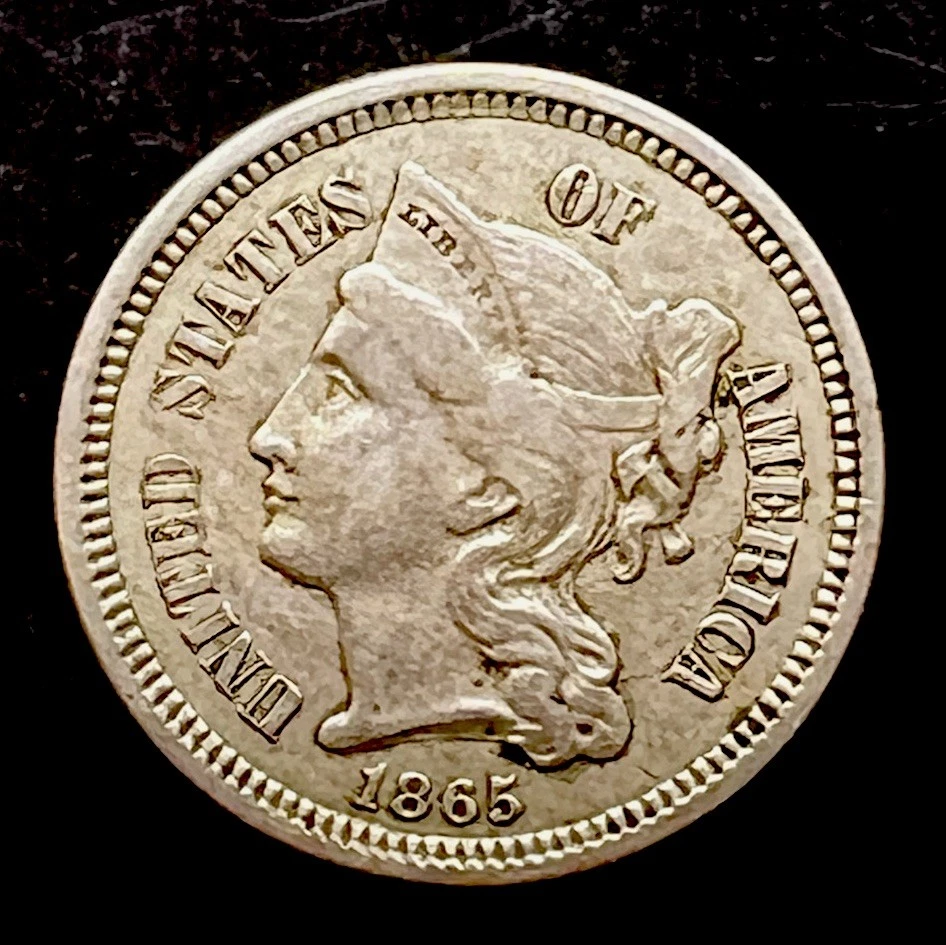 1865 3CN Three Cent Nickel XF - 25256 - Image 1 of 2
