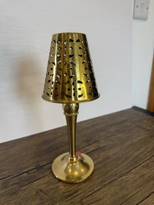 vintage Brass Filigree Style Tealight Lantern tealight Lamp bistro style SR10 - Picture 1 of 5