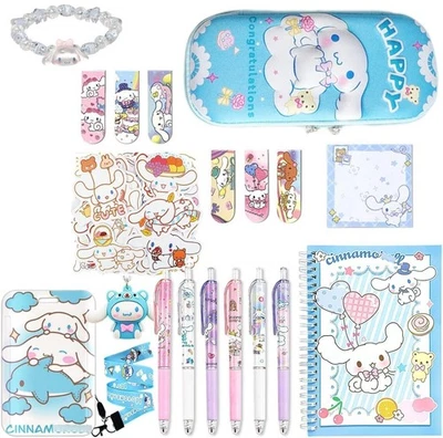 Cinnamoroll Kawaii Cute School Supplies Back To School Gift Set Pencil Case Note - Image 1 of 3